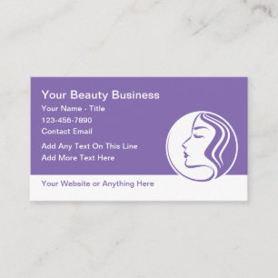Beauty Fashion Makeup Business Cards