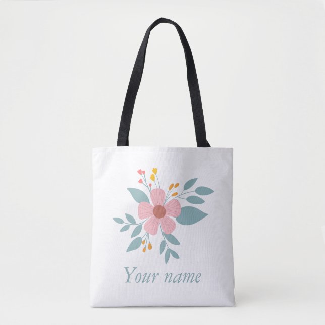 Beauty flower tote bag (Front)