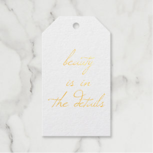 Beauty Foil Gift Tag