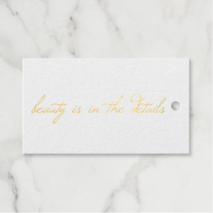Beauty Foil Gift Tag