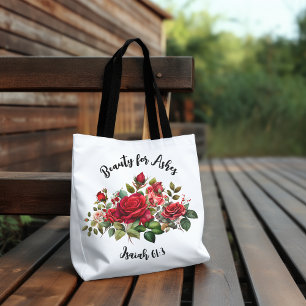 Beauty for Ashes, Floral Rose Women's Tote