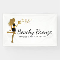 Beauty Girl Gold Bronze Spray Tanning
