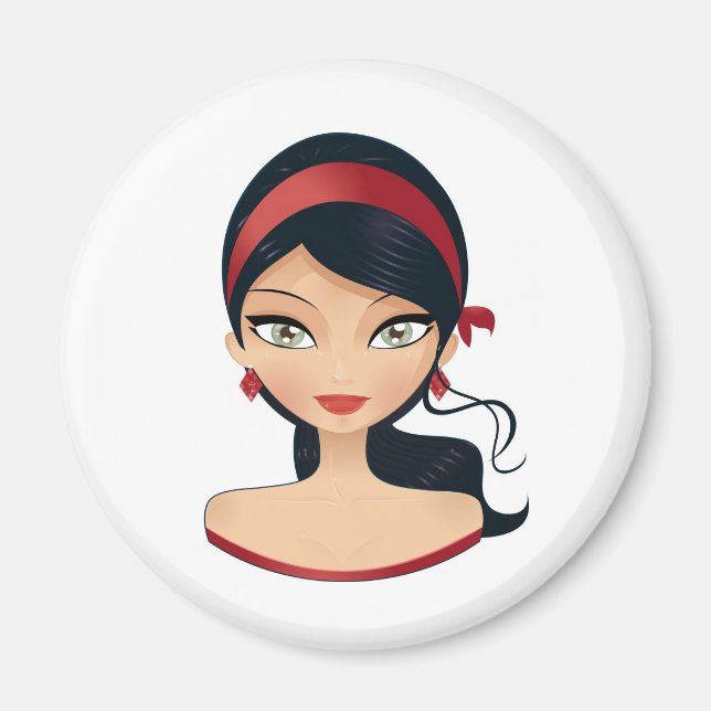 Beauty Girl Magnet (Front)