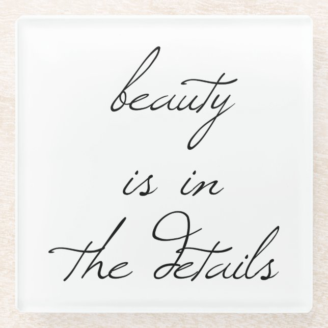 Beauty Glass Coaster (Front)