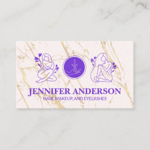 Beauty Hair and Make Up Logo Loyalty Card