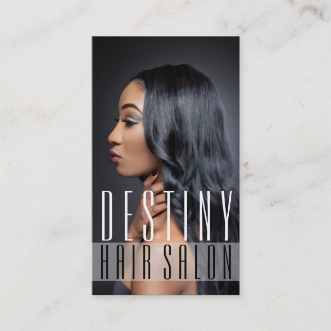 Beauty Hair Salon Dresser Stylist Barber Shop Business Card (Front)