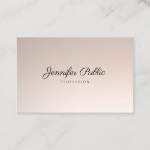 Beauty Hair Salon Handwritten Script Cosmetologist Business Card