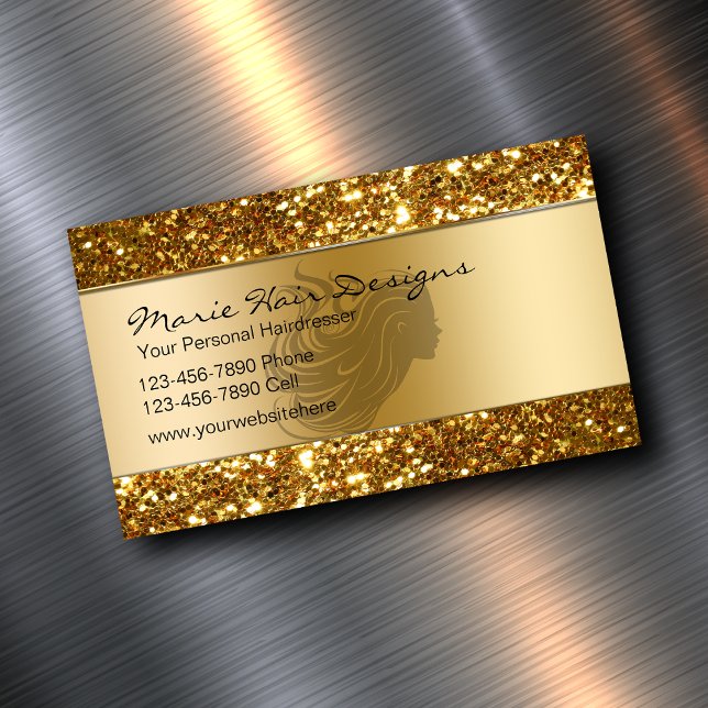 Beauty Hairdresser Business Card Magnets (Creator Uploaded)