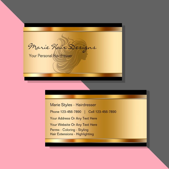 Beauty Hairdresser Business Cards (Creator Uploaded)