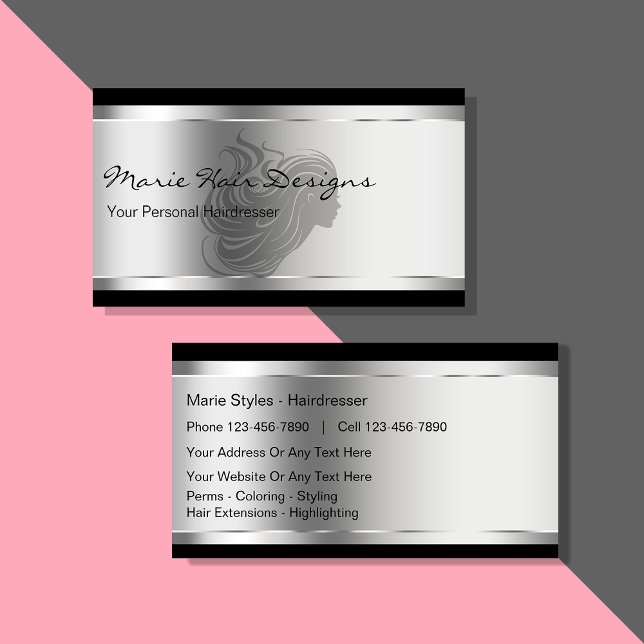Beauty Hairdresser Business Cards (Creator Uploaded)