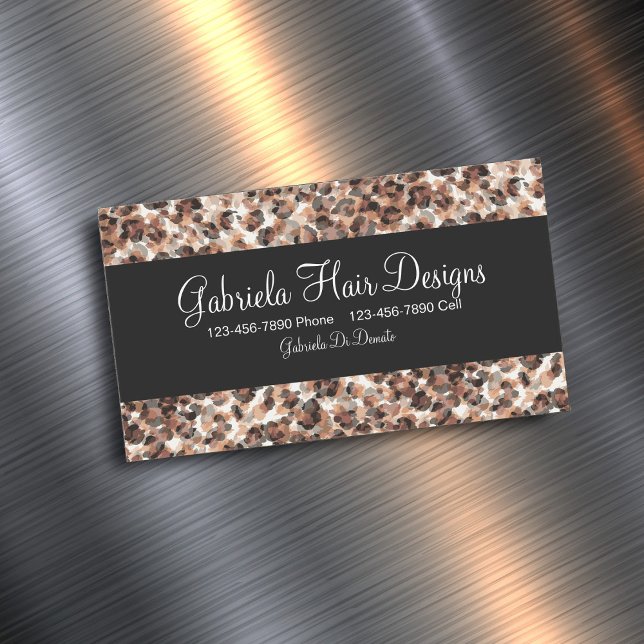 Beauty Hairdresser Magnetic Business Card (Creator Uploaded)