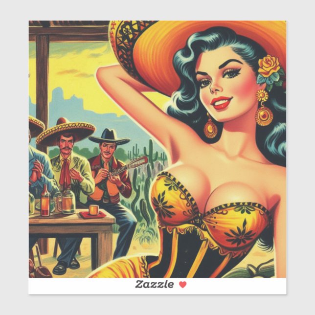 Beauty Hispanic Pin-up (Sheet)