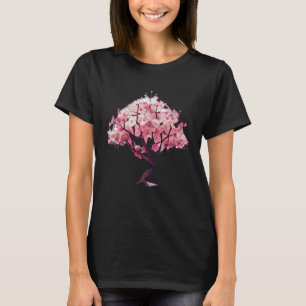 Beauty in Bloom Tree of Life geometric pink tree T-Shirt