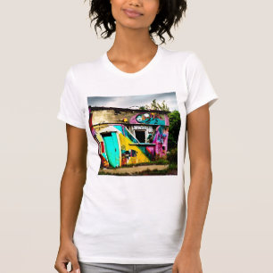 Beauty in Destruction  Colorful Graffiti Abandoned T-Shirt