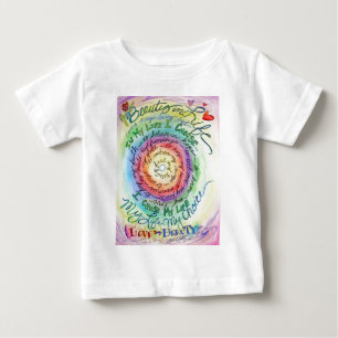 Beauty in Life Rounded Rainbow Baby T-Shirt