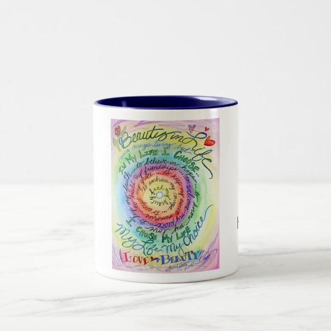 Beauty in Life Rounded Rainbow Mug (Center)