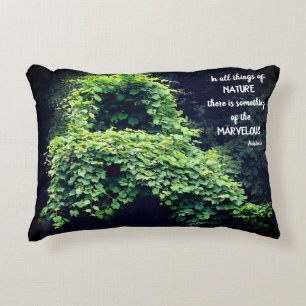 Beauty In Nature Vines Inspirational Quote  Decorative Cushion