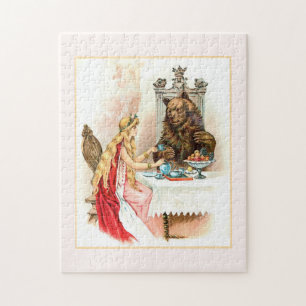 Beauty In Pink And The Beast  Jigsaw Puzzle