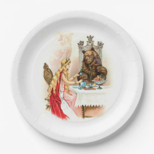 Beauty In Pink And The Beast Paper Plate