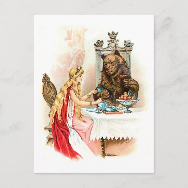 Beauty In Pink And The Beast Postcard (Front)