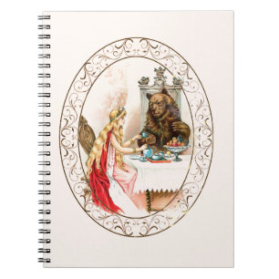 Beauty In Pink And The Beast Spiral Notebook