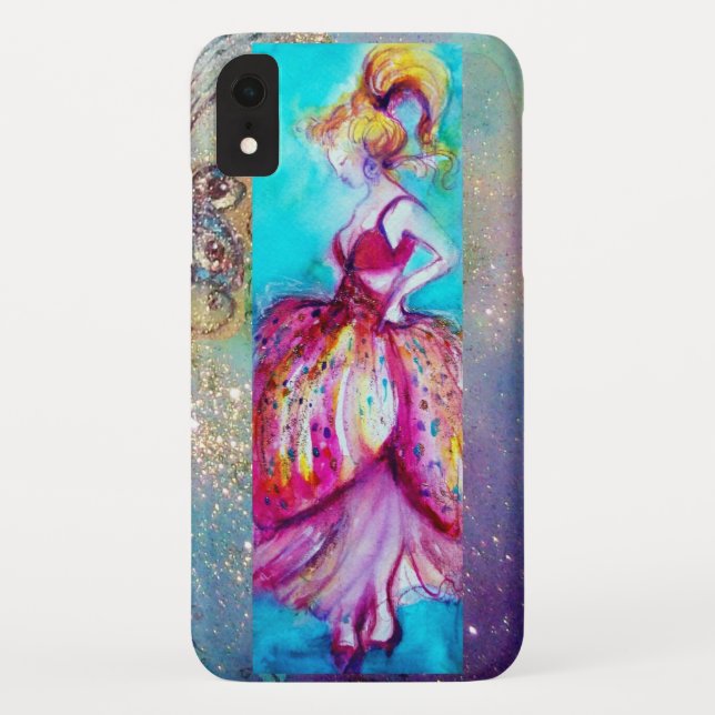 BEAUTY IN PINK DRESS / Magic Butterfly Plant Case-Mate iPhone Case (Back)