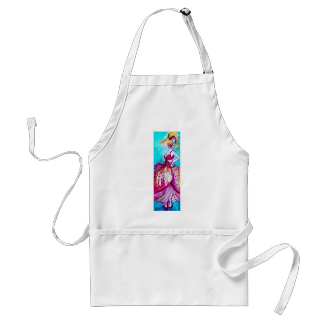 BEAUTY IN PINK DRESS / Magic Butterfly Plant Standard Apron (Front)