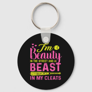 Beauty In The Street Beast In My Cleats Girls Soft Key Ring