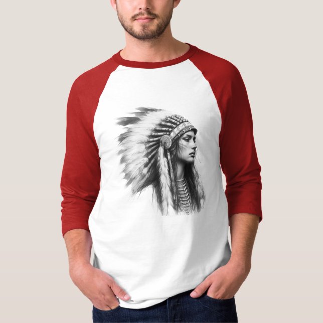 beauty indian girl T-Shirt (Front)