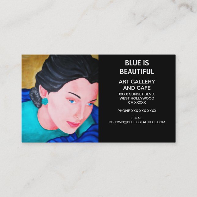 BEAUTY IS BLUE BUSINESS CARD (Front)