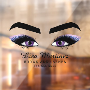 Beauty Lash Brow Business Purple Glitter