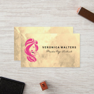 Beauty Logo Hair and Make up Loyalty Card