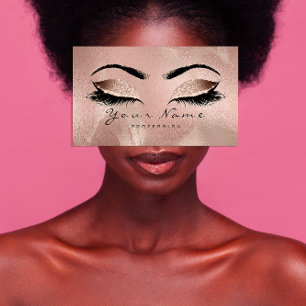 Beauty Loyalty Card 10 Lash Rose Gold Gold Crown