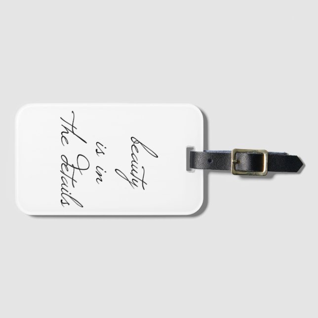 Beauty Luggage Tag (Front Horizontal)