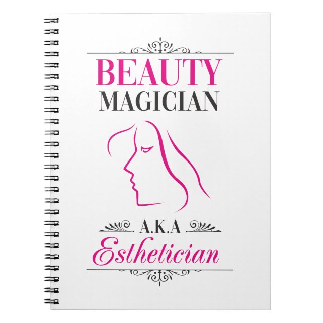 Beauty magician aka esthetician notebook (Front)