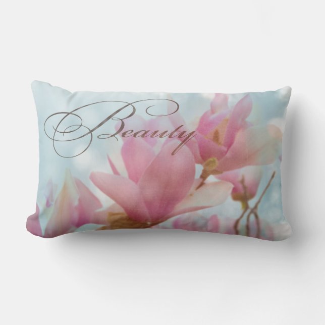 Beauty Magnolia Pillow (Front)