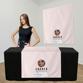 Beauty Makeup Artist Vendor Table Runner Display Tapestry