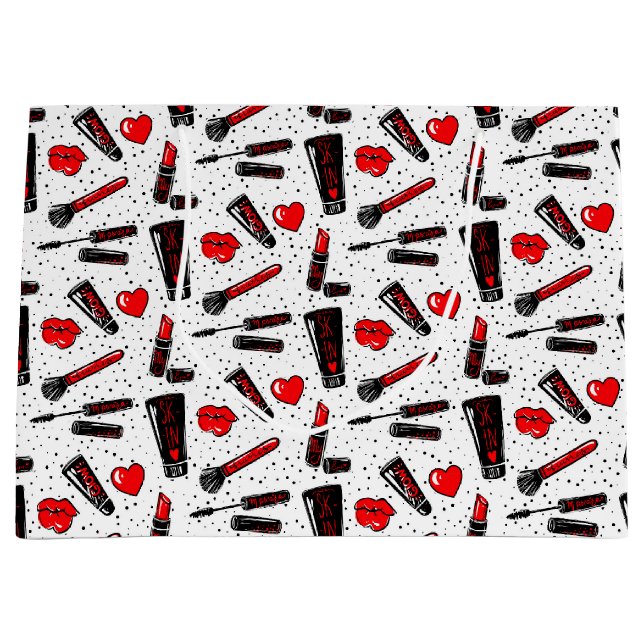 Beauty Makeup  Large Gift Bag (Front)