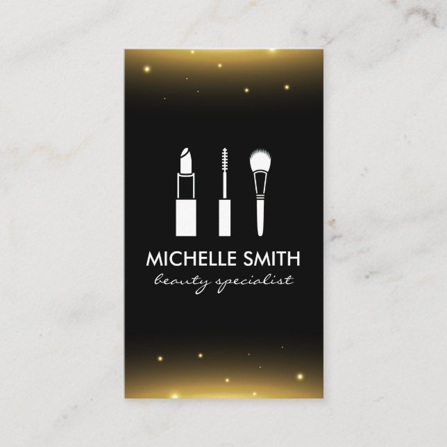 Beauty Makeup Magic Glow Appointment Card (Front)