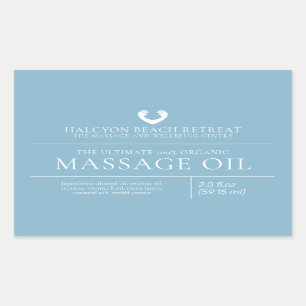 Beauty massage oil product ingredient label