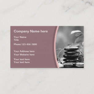Beauty Massage Theme Business Card