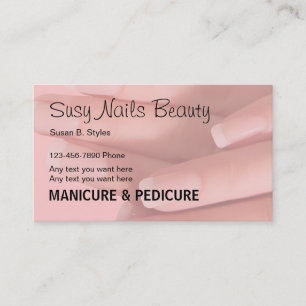 Beauty Nails Manicure Business Cards