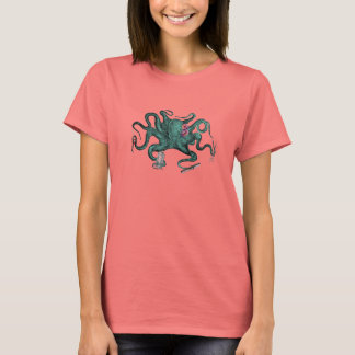 Beauty Octopus Ringer Tee