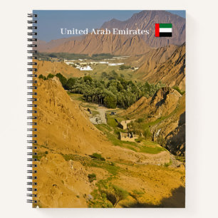 Beauty of a desert landscape notebook
