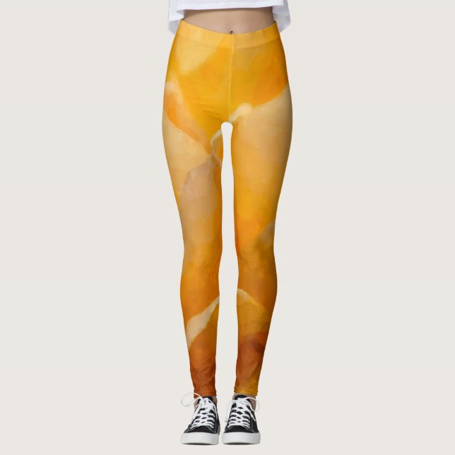 Beauty Of A Rose Painterly Leggings (Front)