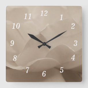 Beauty Of A Rose Sepia Wall Clock