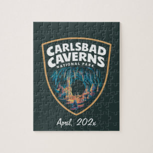 Beauty of Carlsbad Caverns National Park Emblem Jigsaw Puzzle