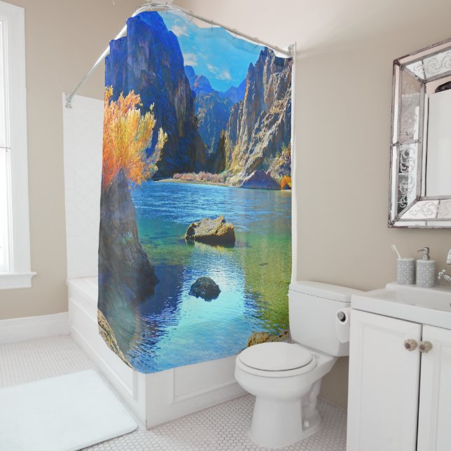 Beauty of Colorado River Arizona Shower Curtain (In Situ)