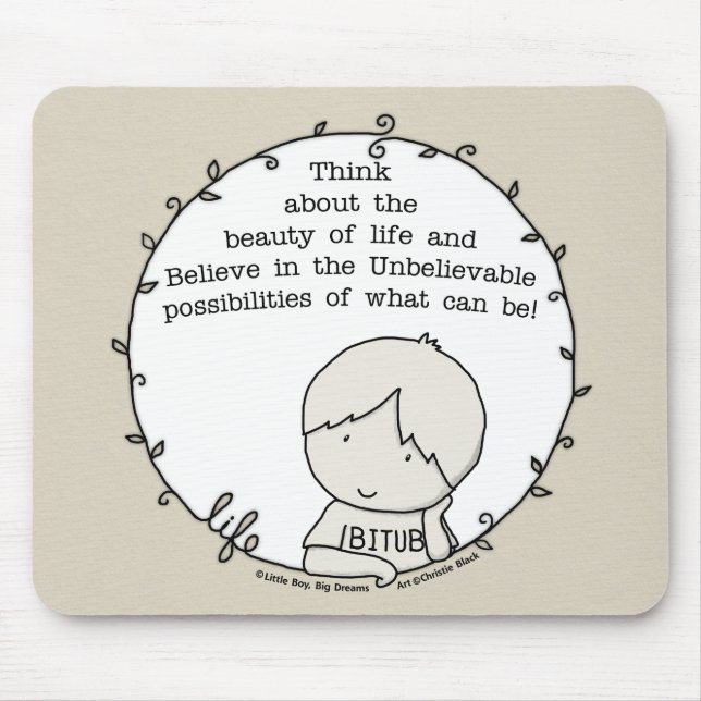 Beauty of Life Mouse Pad (Front)