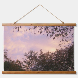 Beauty of the Dusk Wood Topped Wall Tapestry